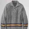 Pendleton Men's Camp Stripe Henley Sweater 2 Pendleton Men's Camp Stripe Henley Sweater -Clothing Store Online 30424 GREY MARL l