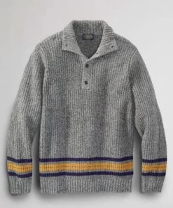 Pendleton Men's Camp Stripe Henley Sweater
