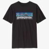 Patagonia Boys Regenerative Organic Cotton P-6 Logo T 1 Patagonia Boys Regenerative Organic Cotton P-6 Logo T -Clothing Store Online 30737 BLACK l