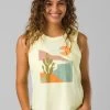 Prana Women's Organic Graphic Tank 1 Prana Women's Organic Graphic Tank -Clothing Store Online 31241 LIMESQUEEZE ROSARITO l