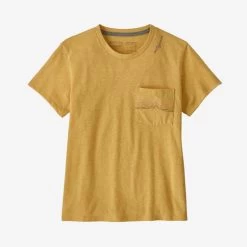 Patagonia Women's Ridge Rise Stripe Tee -Clothing Store Online 32376 SURFBAORD YELLOW l