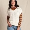 Women's Bianca Sweater Vest 2 Women's Bianca Sweater Vest -Clothing Store Online 32453 NATURAL l