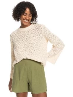 Roxy Women's Paper Hearts Crew Neck Sweater