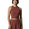 Mountain Hardwear Women's Mountain Stretch Tanklette -Clothing Store Online 33203 CLAY EARTH l