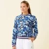 Krimson Klover Women's Holly Crewneck 1 Krimson Klover Women's Holly Crewneck -Clothing Store Online 33215 FLORAL STRONG BLUE l