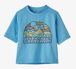 Patagonia Baby Cap SW T-Shirt -Clothing Store Online 33481 FITZ ROY LAGO BLUE l